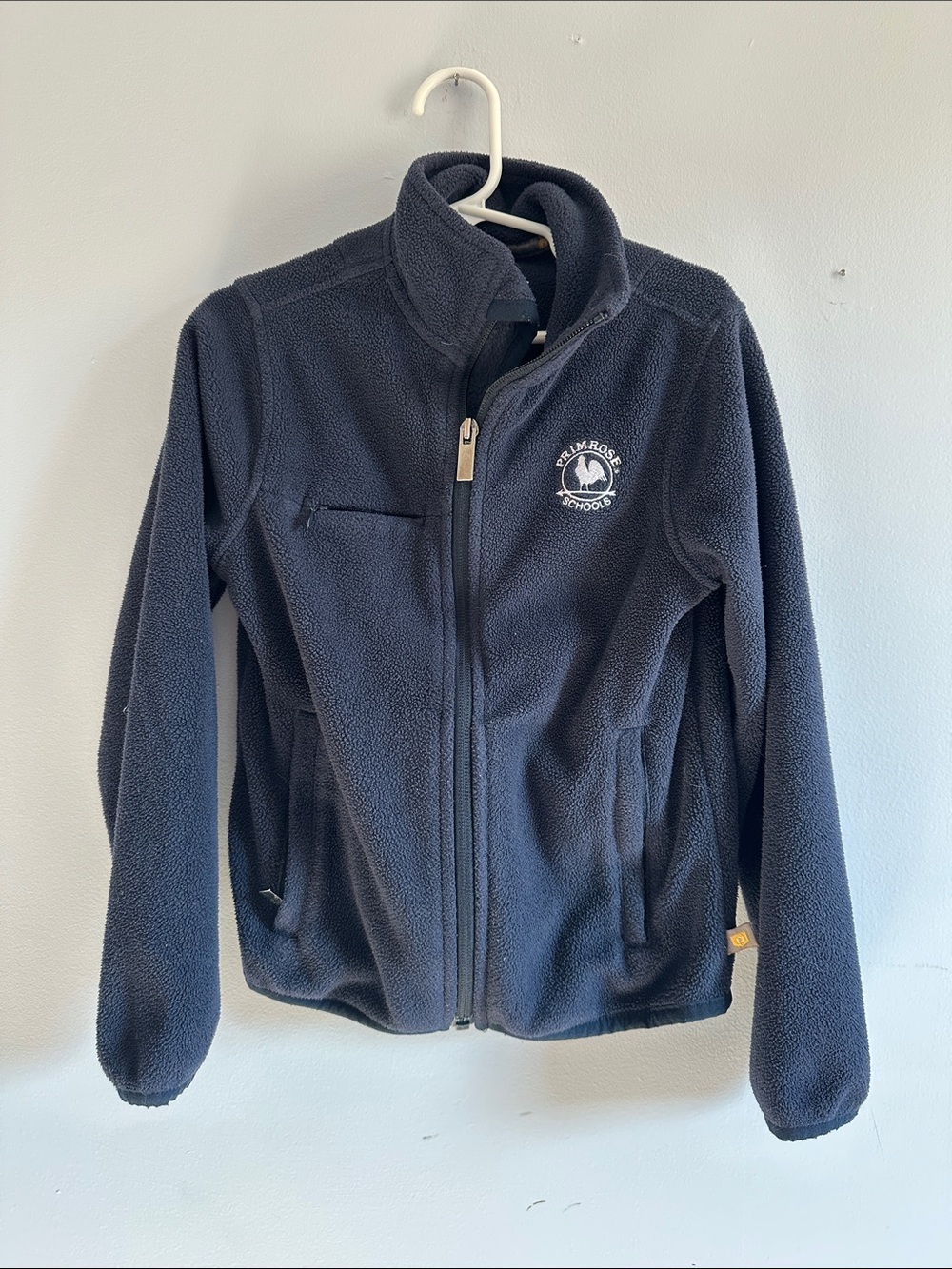 Primrose Schools Navy Fleece Puffer Jacket with School Crest